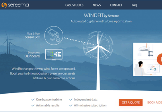 éoliennes site internet infographie design