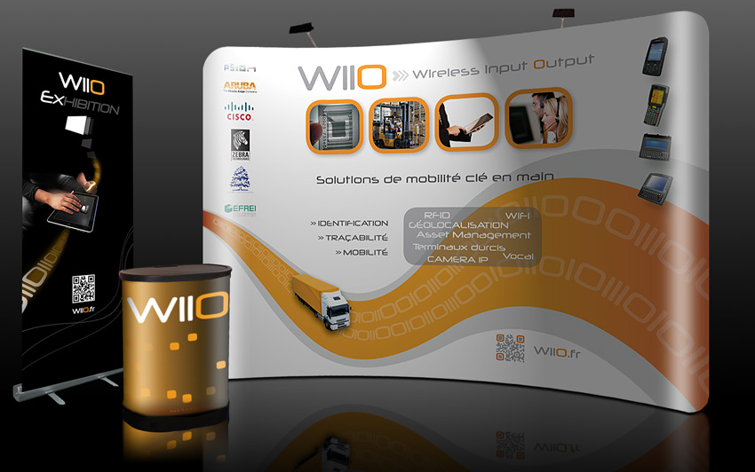 Publicité lieu de vente PLV Wiio (Lisses - Essonne)
