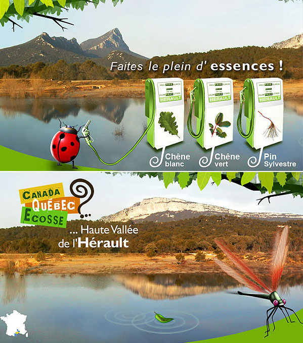 Affiche tourisme département de l'Hérault