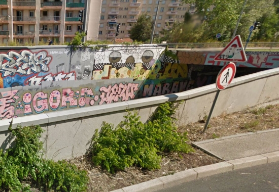 Street art et graffiti Quai du Verdanson à Montpellier