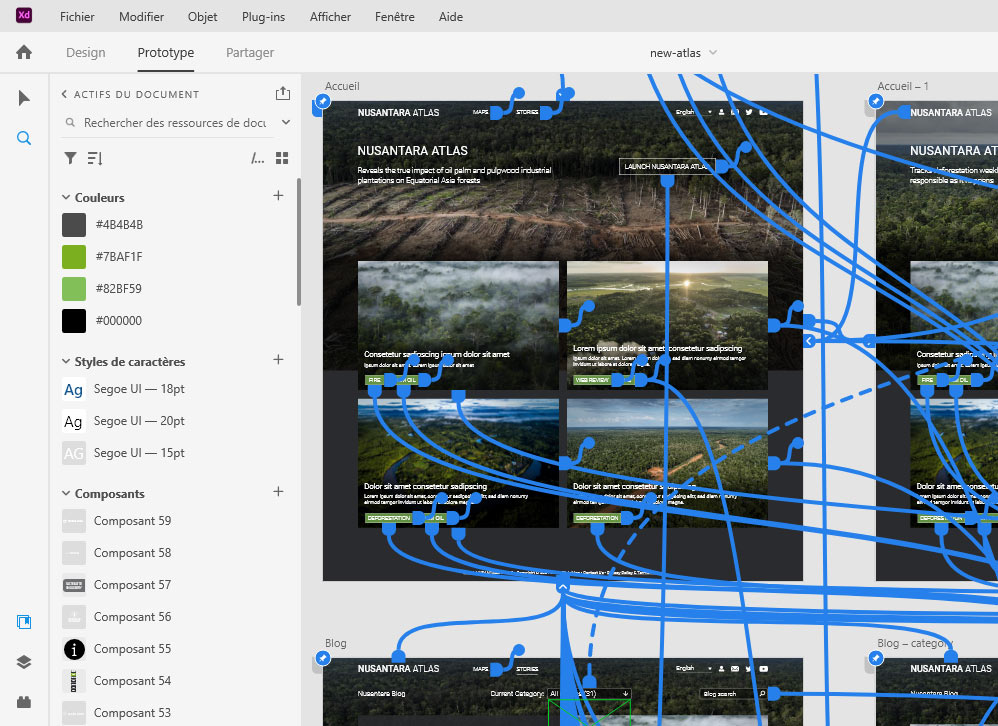 adobe xd interface prototype design logiciel