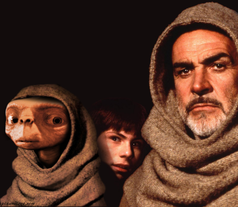 E.T nom rose détournement photos film cinéma mélange humour