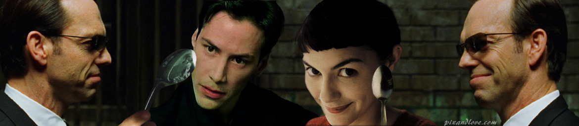 amélie poulain matrix détournement photos film cinéma mélange humour